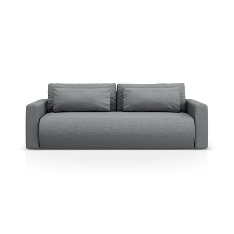 Belfast 3-Sitzer Sofa mit Schlaffunktion und Stauraum, aus Strukturierter Stoff in Grau (Heritage Ash), 238x105x84 cm von Cosmopolitan Design – Bild 1