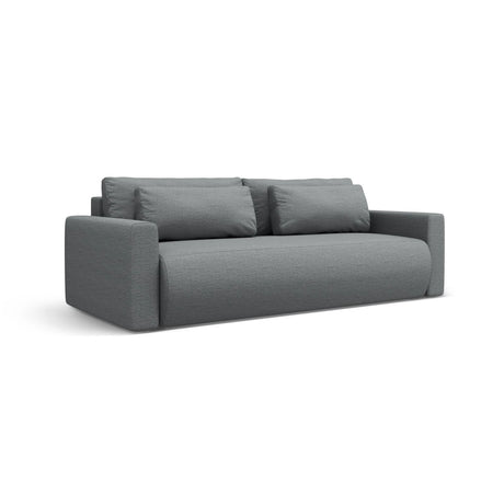 Belfast 3-Sitzer Sofa mit Schlaffunktion und Stauraum, aus Strukturierter Stoff in Grau (Heritage Ash), 238x105x84 cm von Cosmopolitan Design – Bild 3