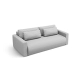 Belfast 3-Sitzer Sofa mit Schlaffunktion und Stauraum, aus Strukturierter Stoff in Hellgrau (Heritage Cement), 238x105x84 cm von Cosmopolitan Design – Bild 4