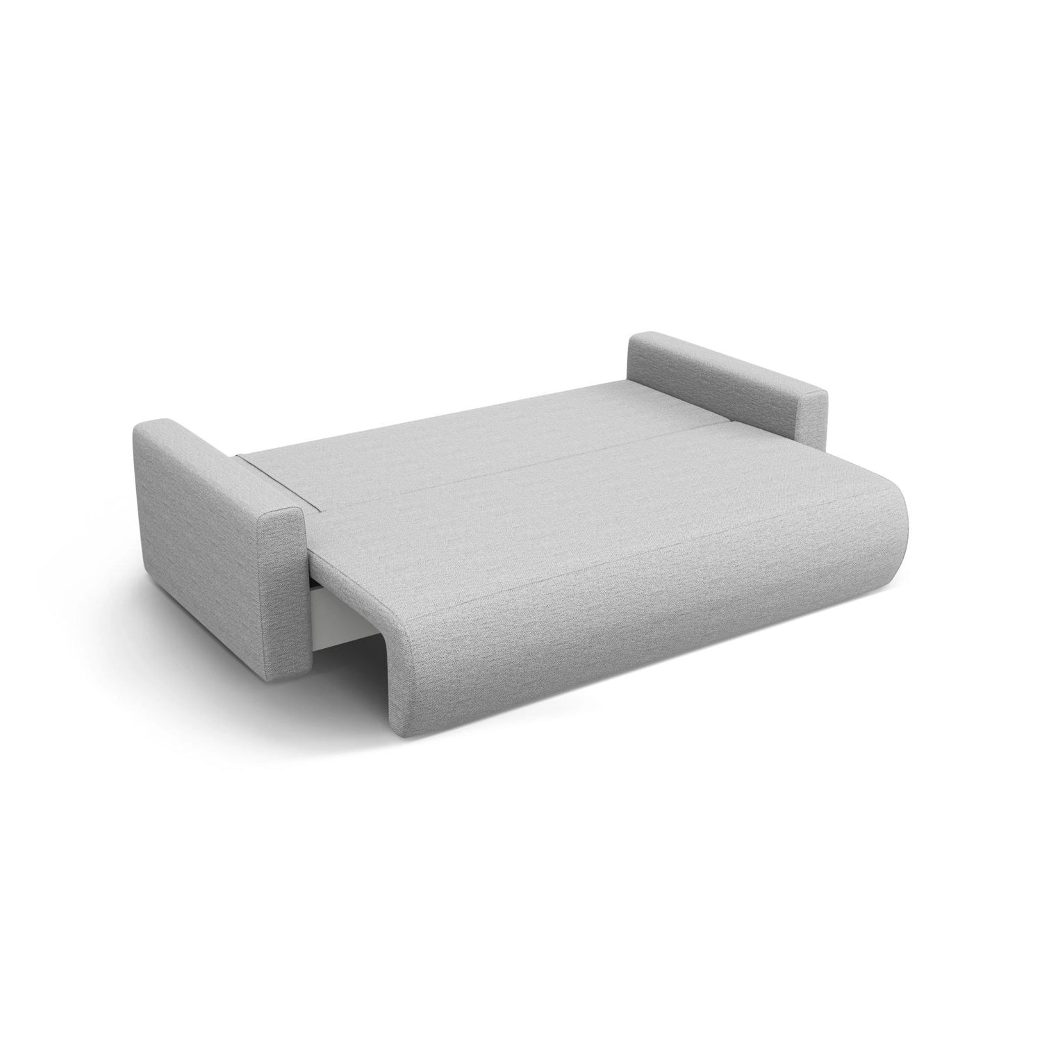 Belfast 3-Sitzer Sofa mit Schlaffunktion und Stauraum, aus Strukturierter Stoff in Hellgrau (Heritage Cement), 238x105x84 cm von Cosmopolitan Design – Bild 5