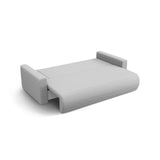 Belfast 3-Sitzer Sofa mit Schlaffunktion und Stauraum, aus Strukturierter Stoff in Hellgrau (Heritage Cement), 238x105x84 cm von Cosmopolitan Design – Bild 5