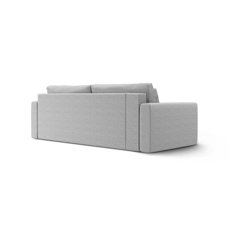 Belfast 3-Sitzer Sofa mit Schlaffunktion und Stauraum, aus Strukturierter Stoff in Hellgrau (Heritage Cement), 238x105x84 cm von Cosmopolitan Design – Bild 7