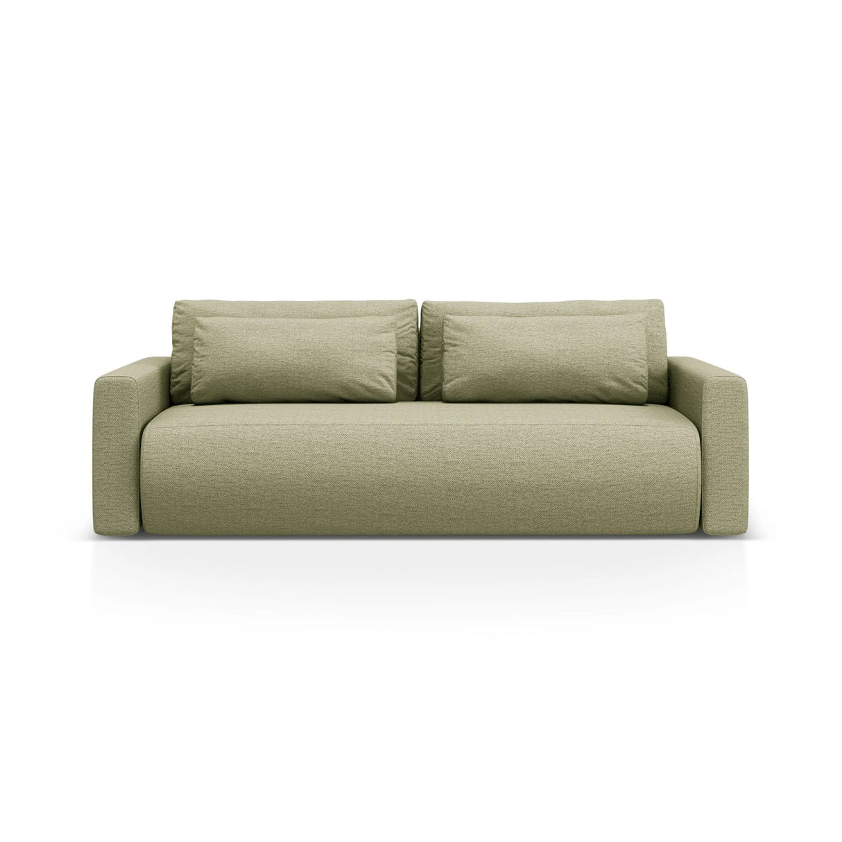 Belfast 3-Sitzer Sofa mit Schlaffunktion und Stauraum, aus Strukturierter Stoff in Olive (Heritage Avocat), 238x105x84 cm von Cosmopolitan Design – Bild 1