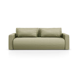 Belfast 3-Sitzer Sofa mit Schlaffunktion und Stauraum, aus Strukturierter Stoff in Olive (Heritage Avocat), 238x105x84 cm von Cosmopolitan Design – Bild 1