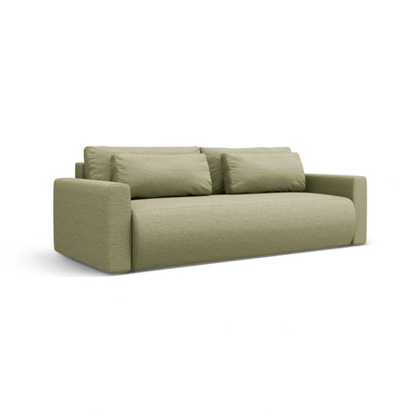 Belfast 3-Sitzer Sofa mit Schlaffunktion und Stauraum, aus Strukturierter Stoff in Olive (Heritage Avocat), 238x105x84 cm von Cosmopolitan Design – Bild 3