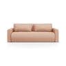 Belfast 3-Sitzer Sofa mit Schlaffunktion und Stauraum, aus Strukturierter Stoff in Pfirsich (Heritage Orange), 238x105x84 cm von Cosmopolitan Design – Bild 1