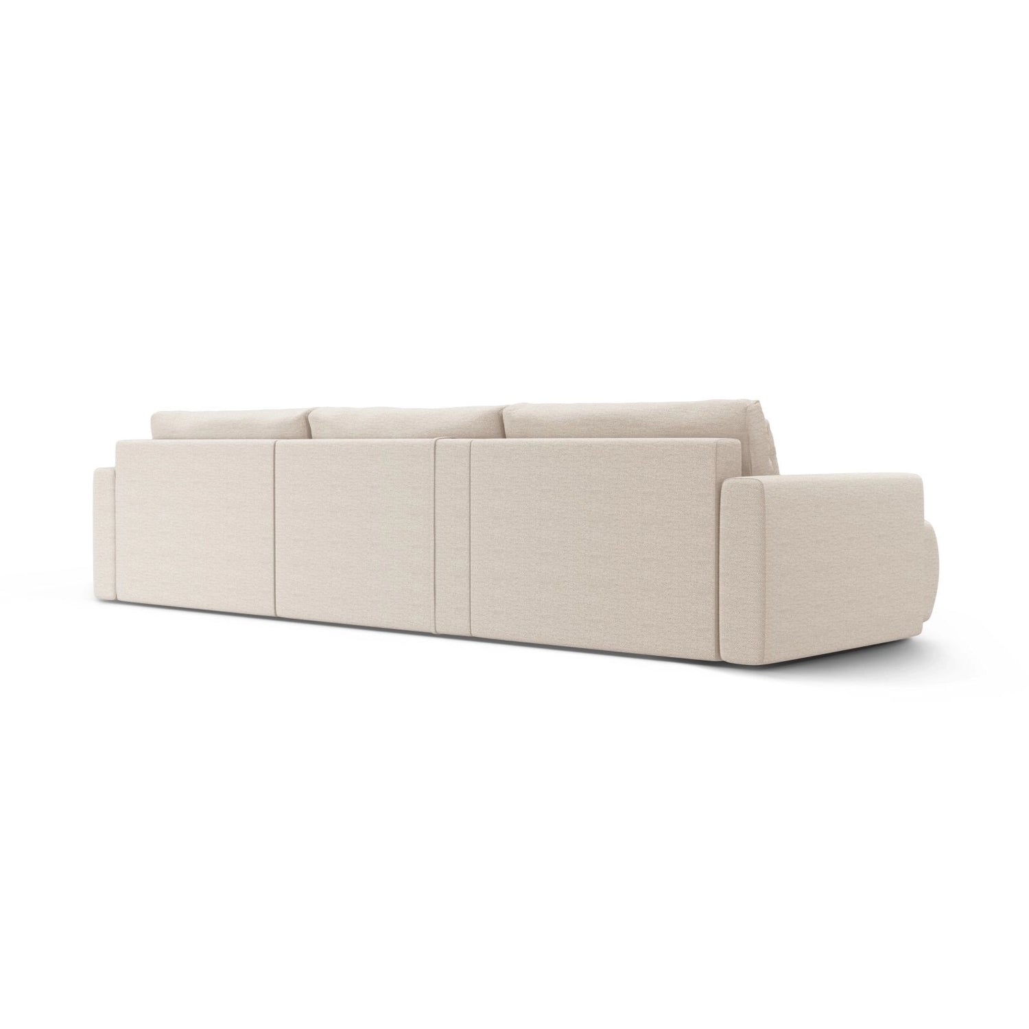 Belfast 4-Sitzer Panoramasofa mit Schlaffunktion, ausklappbar, aus Samt oder Strukturstoff, 340x149 cm von Cosmopolitan Design – Bild 7