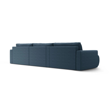 Belfast 4-Sitzer Panoramasofa mit Schlaffunktion, ausklappbar, aus Strukturierter Stoff in Blau (Heritage Ocean), 340x149 cm von Cosmopolitan Design – Bild 7