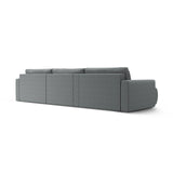Belfast 4-Sitzer Panoramasofa mit Schlaffunktion, ausklappbar, aus Strukturierter Stoff in Grau (Heritage Ash), 340x149 cm von Cosmopolitan Design – Bild 7