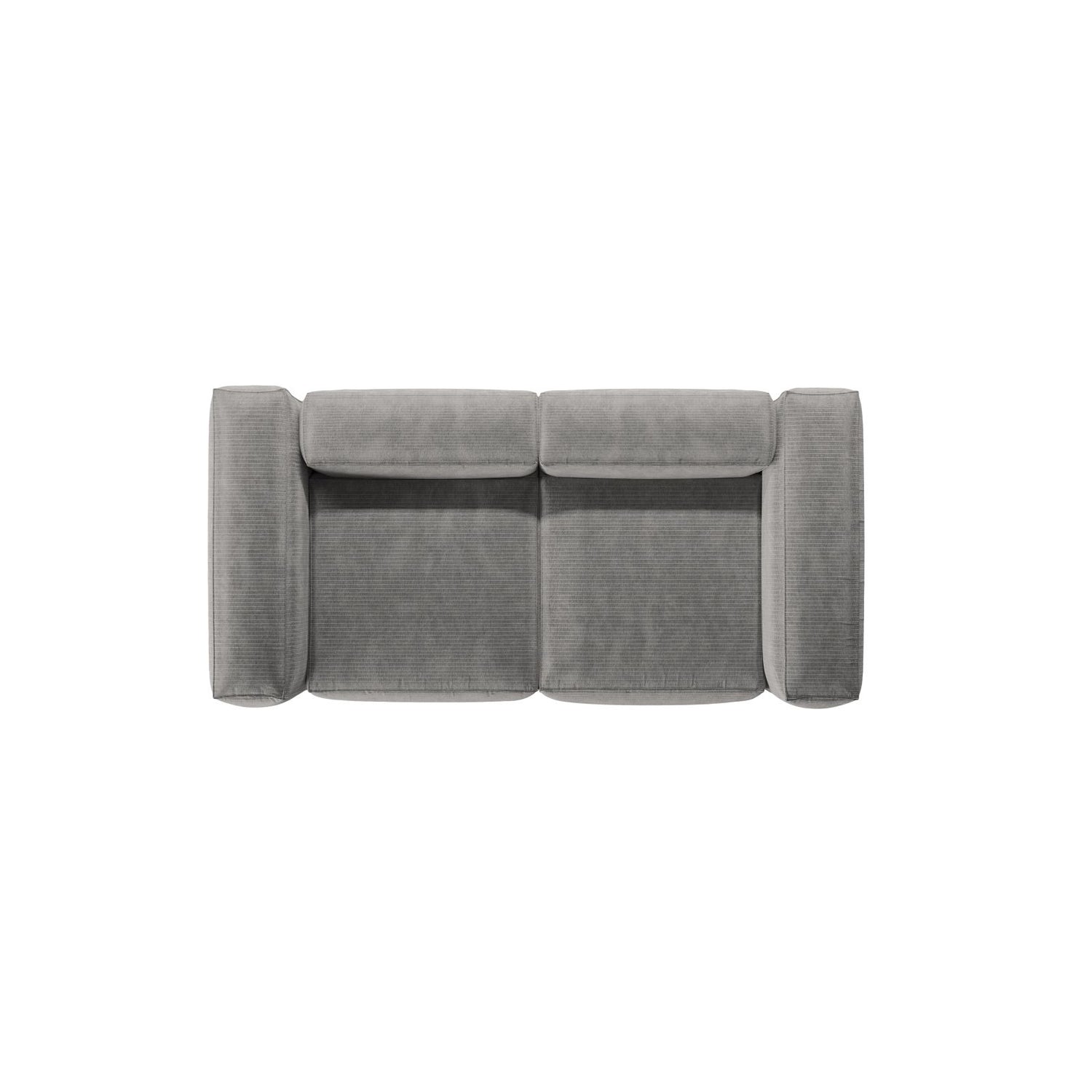 Bergamo 2-Sitzer Sofa aus Cord in Hellgrau (Perla 30), 224x108x70 cm von Cosmopolitan Design – Bild 6