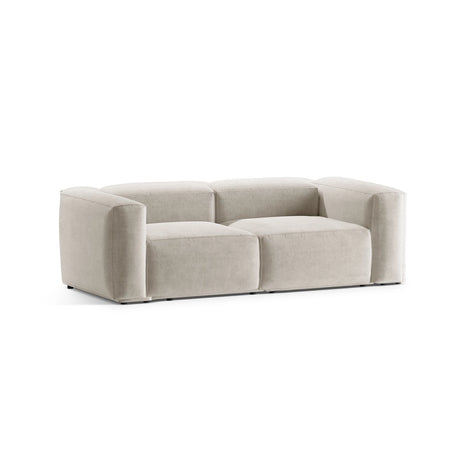 Bergamo 2-Sitzer Sofa aus Strukturierter Stoff in Beige (Liberty 2), 224x108x70 cm von Cosmopolitan Design – Bild 4