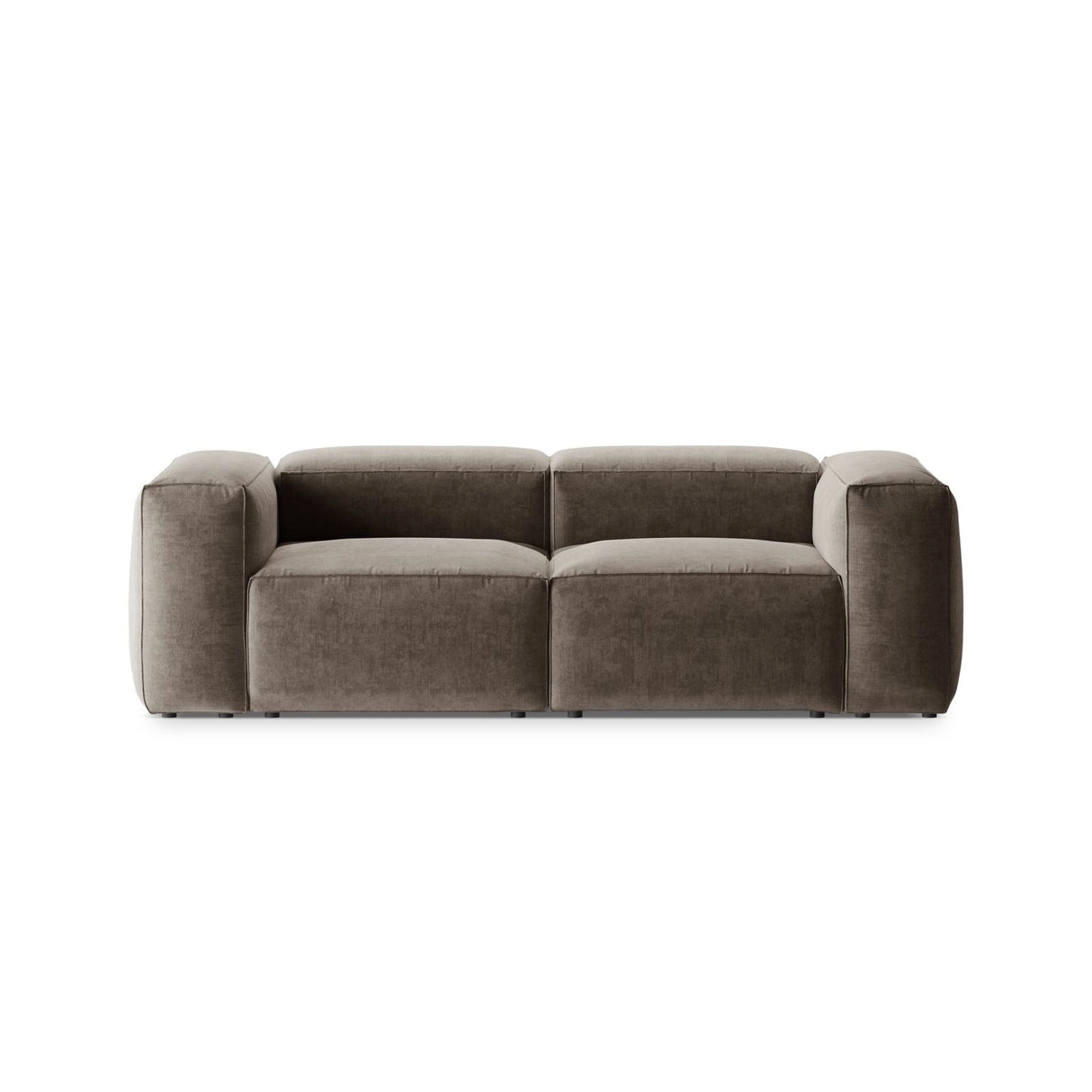 Bergamo 2-Sitzer Sofa aus Strukturierter Stoff in Cappuccino (Liberty 5), 224x108x70 cm von Cosmopolitan Design – Bild 1