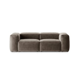 Bergamo 2-Sitzer Sofa aus Strukturierter Stoff in Cappuccino (Liberty 5), 224x108x70 cm von Cosmopolitan Design – Bild 1