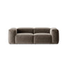 Bergamo 2-Sitzer Sofa aus Strukturierter Stoff in Cappuccino (Liberty 5), 224x108x70 cm von Cosmopolitan Design – Bild 1