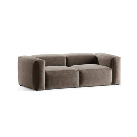 Bergamo 2-Sitzer Sofa aus Strukturierter Stoff in Cappuccino (Liberty 5), 224x108x70 cm von Cosmopolitan Design – Bild 4