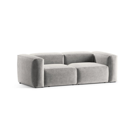 Bergamo 2-Sitzer Sofa aus Strukturierter Stoff in Hellgrau (Liberty 18), 224x108x70 cm von Cosmopolitan Design – Bild 4