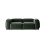 Bergamo 2-Sitzer Sofa aus Strukturierter Stoff in Moosgrün (Liberty 12), 224x108x70 cm von Cosmopolitan Design – Bild 1