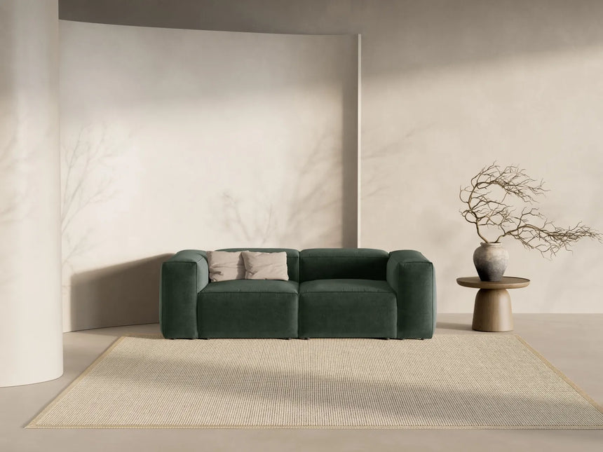 Bergamo 2-Sitzer Sofa aus Strukturierter Stoff in Moosgrün (Liberty 12), 224x108x70 cm von Cosmopolitan Design – Bild 2