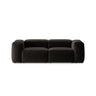 Bergamo 2-Sitzer Sofa aus Strukturierter Stoff in Schwarz (Liberty 22), 224x108x70 cm von Cosmopolitan Design – Bild 1