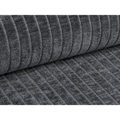 Bergamo 3-Sitzer Ecksofa, Linke Seite, aus Cord in Grau (Perla 35), 304x152x70 cm von Cosmopolitan Design – Bild 7