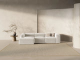 Bergamo 3-Sitzer Ecksofa, Linke Seite, aus Strukturierter Stoff in Beige (Liberty 2), 304x152x70 cm von Cosmopolitan Design – Bild 2