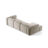 Bergamo 3-Sitzer Ecksofa, Linke Seite, aus Strukturierter Stoff in Beige (Liberty 2), 304x152x70 cm von Cosmopolitan Design – Bild 5