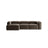 Bergamo 3-Sitzer Ecksofa, Linke Seite, aus Strukturierter Stoff in Cappuccino (Liberty 5), 304x152x70 cm von Cosmopolitan Design – Bild 1