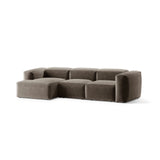 Bergamo 3-Sitzer Ecksofa, Linke Seite, aus Strukturierter Stoff in Cappuccino (Liberty 5), 304x152x70 cm von Cosmopolitan Design – Bild 4