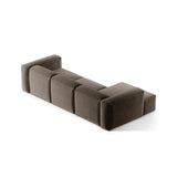Bergamo 3-Sitzer Ecksofa, Linke Seite, aus Strukturierter Stoff in Cappuccino (Liberty 5), 304x152x70 cm von Cosmopolitan Design – Bild 5
