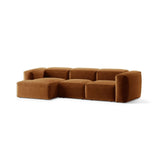 Bergamo 3-Sitzer Ecksofa, Linke Seite, aus Strukturierter Stoff in Ziegelstein (Liberty 9), 304x152x70 cm von Cosmopolitan Design – Bild 4