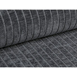 Bergamo 3-Sitzer Ecksofa, Rechte Seite, aus Cord in Grau (Perla 35), 304x152x70 cm von Cosmopolitan Design – Bild 7