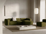 Bergamo 3-Sitzer Ecksofa, Rechte Seite, aus Cord in Grün (Perla 60), 304x152x70 cm von Cosmopolitan Design – Bild 2