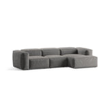 Bergamo 3-Sitzer Ecksofa, Rechte Seite, aus Cord in Hellgrau (Perla 30), 304x152x70 cm von Cosmopolitan Design – Bild 4