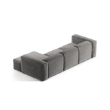 Bergamo 3-Sitzer Ecksofa, Rechte Seite, aus Cord in Hellgrau (Perla 30), 304x152x70 cm von Cosmopolitan Design – Bild 5