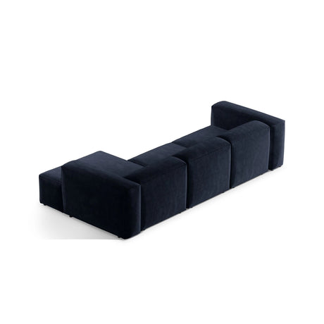 Bergamo 3-Sitzer Ecksofa, Rechte Seite, aus Cord in Marineblau (Perla 40), 304x152x70 cm von Cosmopolitan Design – Bild 5