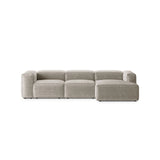 Bergamo 3-Sitzer Ecksofa, Rechte Seite, aus Cord oder Strukturstoff, 304x152x70 cm von Cosmopolitan Design – Bild 1