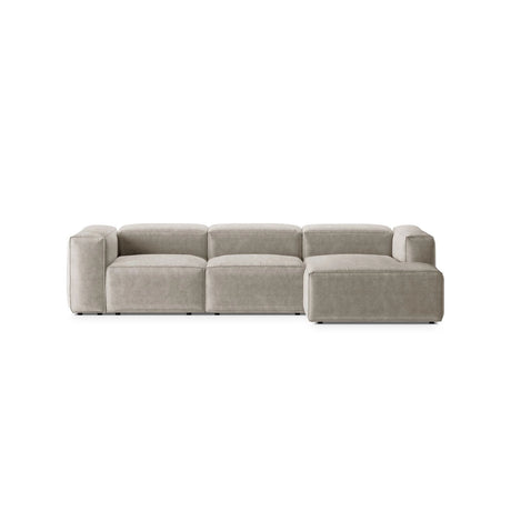 Bergamo 3-Sitzer Ecksofa, Rechte Seite, aus Cord oder Strukturstoff, 304x152x70 cm von Cosmopolitan Design – Bild 1