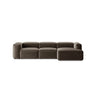 Bergamo 3-Sitzer Ecksofa, Rechte Seite, aus Strukturierter Stoff in Cappuccino (Liberty 5), 304x152x70 cm von Cosmopolitan Design – Bild 1