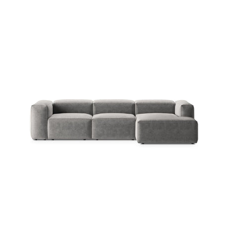 Bergamo 3-Sitzer Ecksofa, Rechte Seite, aus Strukturierter Stoff in Hellgrau (Liberty 18), 304x152x70 cm von Cosmopolitan Design – Bild 1