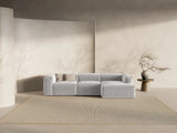 Bergamo 3-Sitzer Ecksofa, Rechte Seite, aus Strukturierter Stoff in Hellgrau (Liberty 18), 304x152x70 cm von Cosmopolitan Design – Bild 2