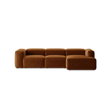 Bergamo 3-Sitzer Ecksofa, Rechte Seite, aus Strukturierter Stoff in Ziegelstein (Liberty 9), 304x152x70 cm von Cosmopolitan Design – Bild 1