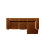 Bergamo 3-Sitzer Ecksofa, Rechte Seite, aus Strukturierter Stoff in Ziegelstein (Liberty 9), 304x152x70 cm von Cosmopolitan Design – Bild 6
