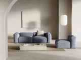 Bergamo 3-Sitzer Sofa aus Cord in Gedämpftes Blau (Perla 45), 264x108x70 cm von Cosmopolitan Design – Bild 2