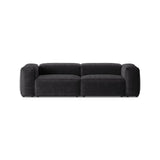 Bergamo 3-Sitzer Sofa aus Cord in Grau (Perla 35), 264x108x70 cm von Cosmopolitan Design – Bild 1