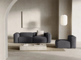 Bergamo 3-Sitzer Sofa aus Cord in Grau (Perla 35), 264x108x70 cm von Cosmopolitan Design – Bild 2