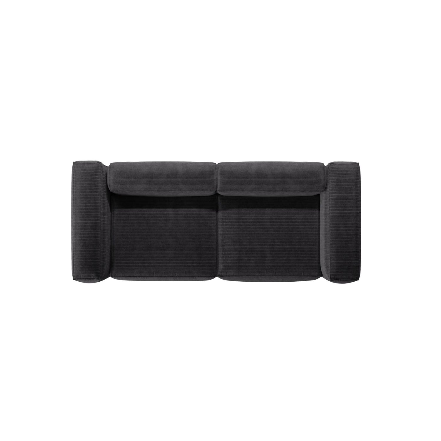 Bergamo 3-Sitzer Sofa aus Cord in Grau (Perla 35), 264x108x70 cm von Cosmopolitan Design – Bild 6