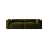 Bergamo 3-Sitzer Sofa aus Cord in Grün (Perla 60), 264x108x70 cm von Cosmopolitan Design – Bild 1