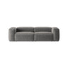 Bergamo 3-Sitzer Sofa aus Cord in Hellgrau (Perla 30), 264x108x70 cm von Cosmopolitan Design – Bild 1