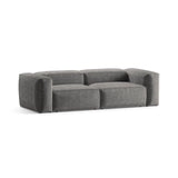 Bergamo 3-Sitzer Sofa aus Cord in Hellgrau (Perla 30), 264x108x70 cm von Cosmopolitan Design – Bild 4