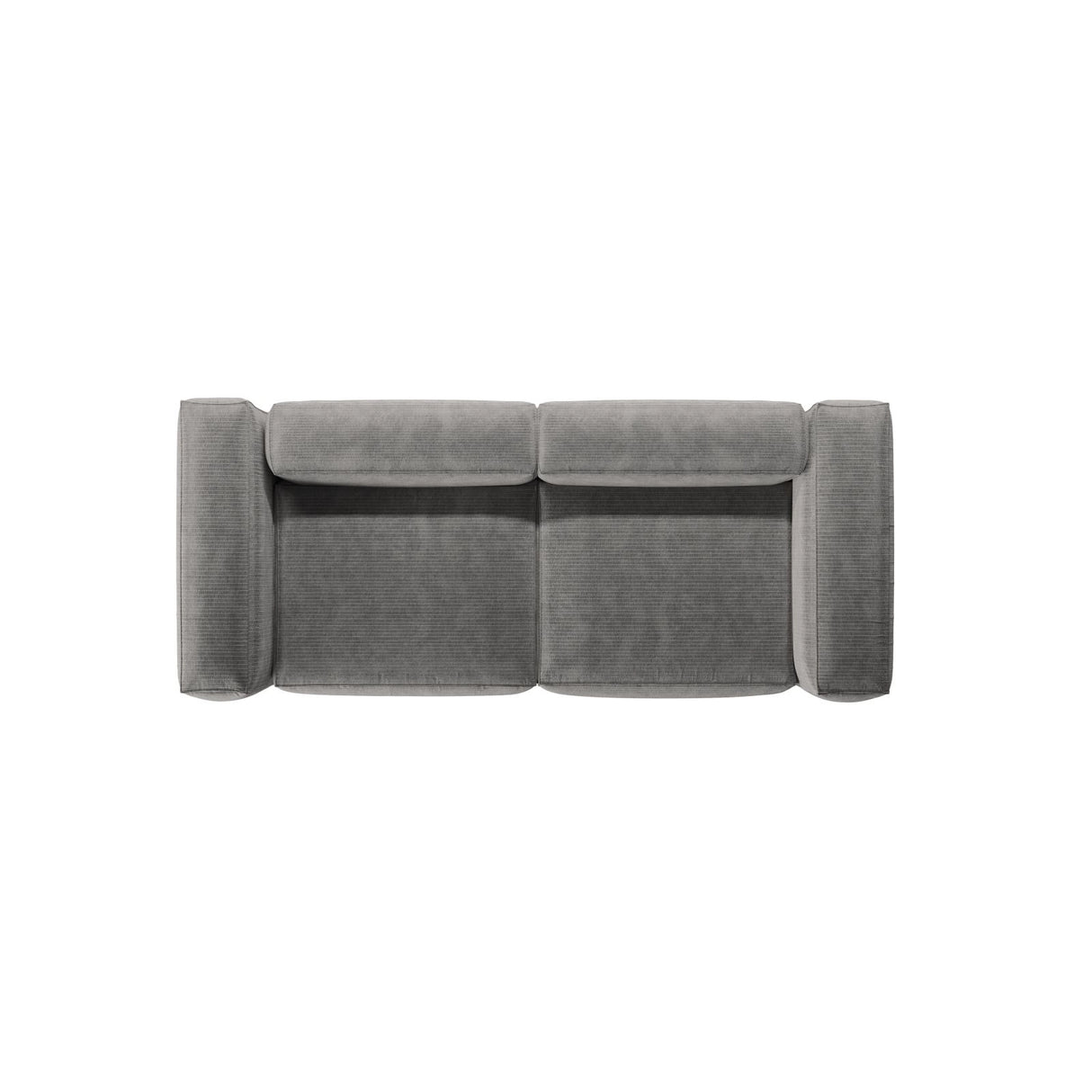 Bergamo 3-Sitzer Sofa aus Cord in Hellgrau (Perla 30), 264x108x70 cm von Cosmopolitan Design – Bild 6